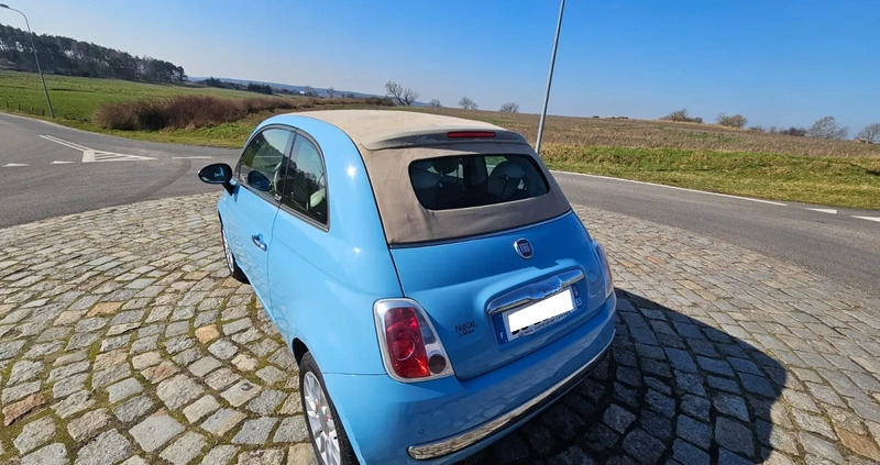 Fiat 500 cena 18900 przebieg: 122373, rok produkcji 2014 z Chodzież małe 781